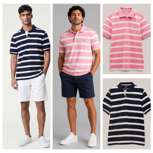 Mens joules woody striped - joules, polo
