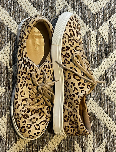 Joules leopard print low top - low,