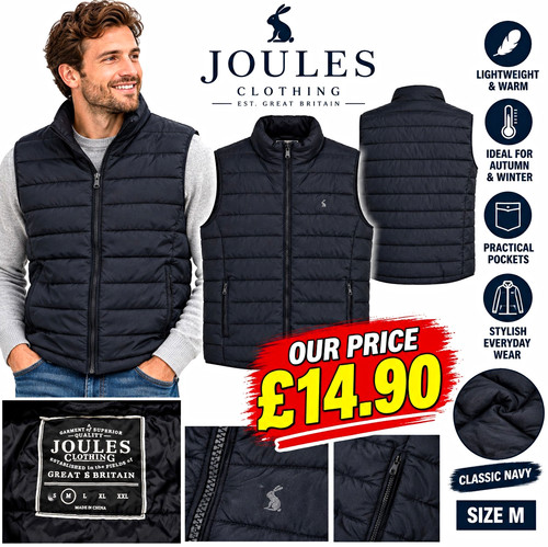 Joules men quilted puffer - men's,