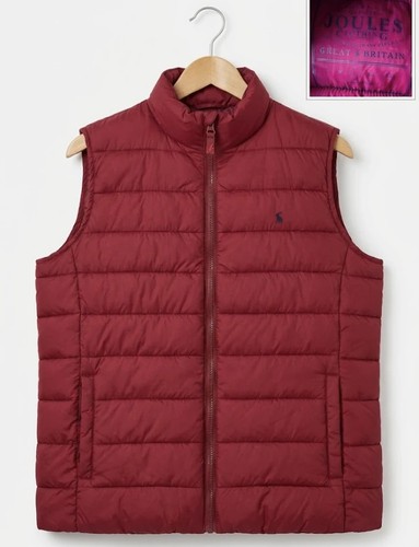 Joules red quilted puffer - quilted,