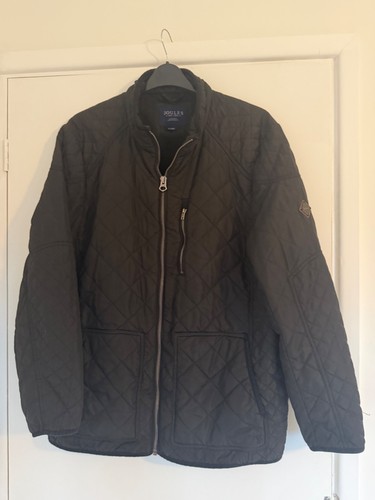 Joules black quilted mens - black,